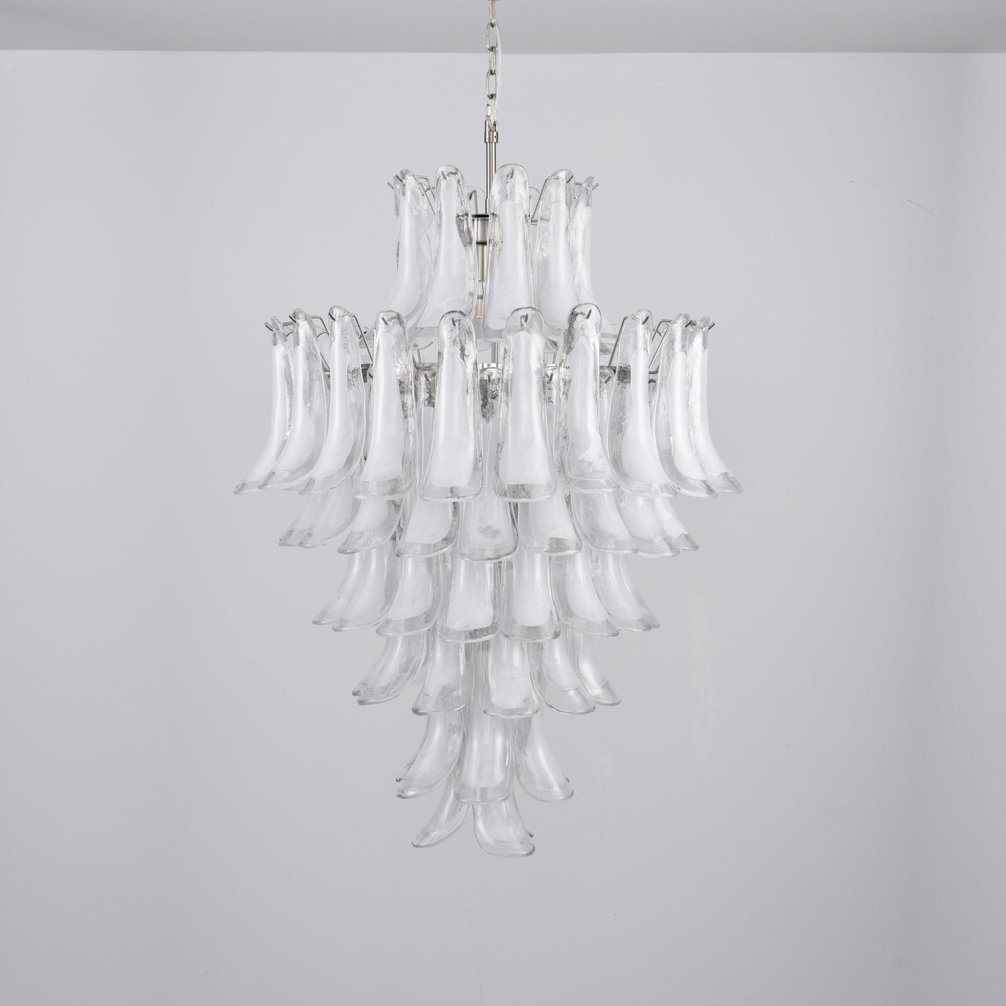 Eirivine Chandelier White Cloud Glass Petals