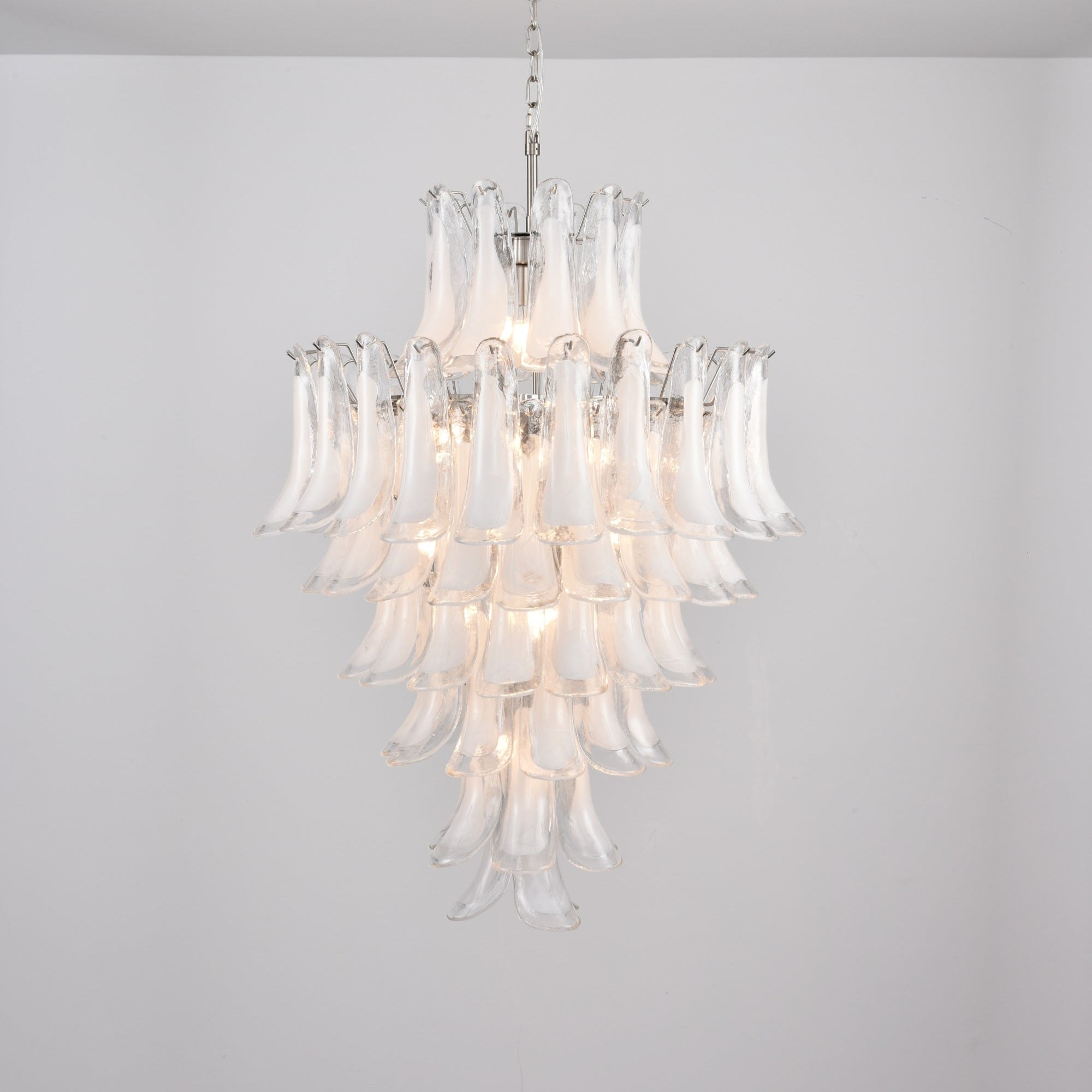 Eirivine Chandelier White Cloud Glass Petals