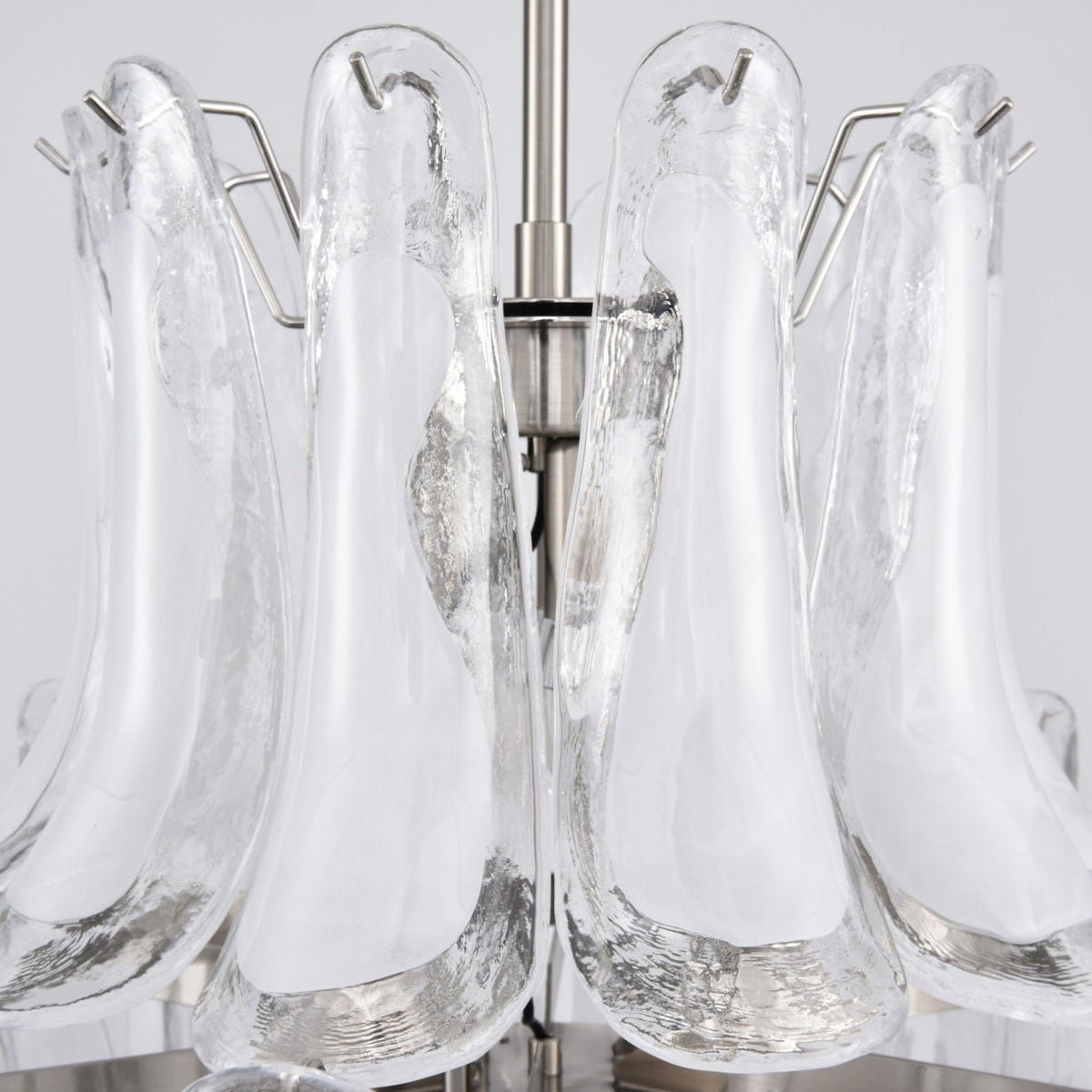 Eirivine Chandelier White Cloud Glass Petals