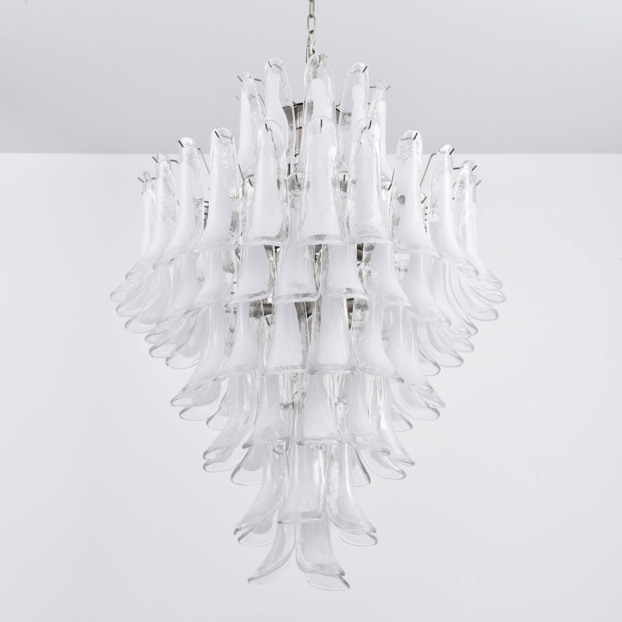 Eirivine Chandelier White Cloud Glass Petals