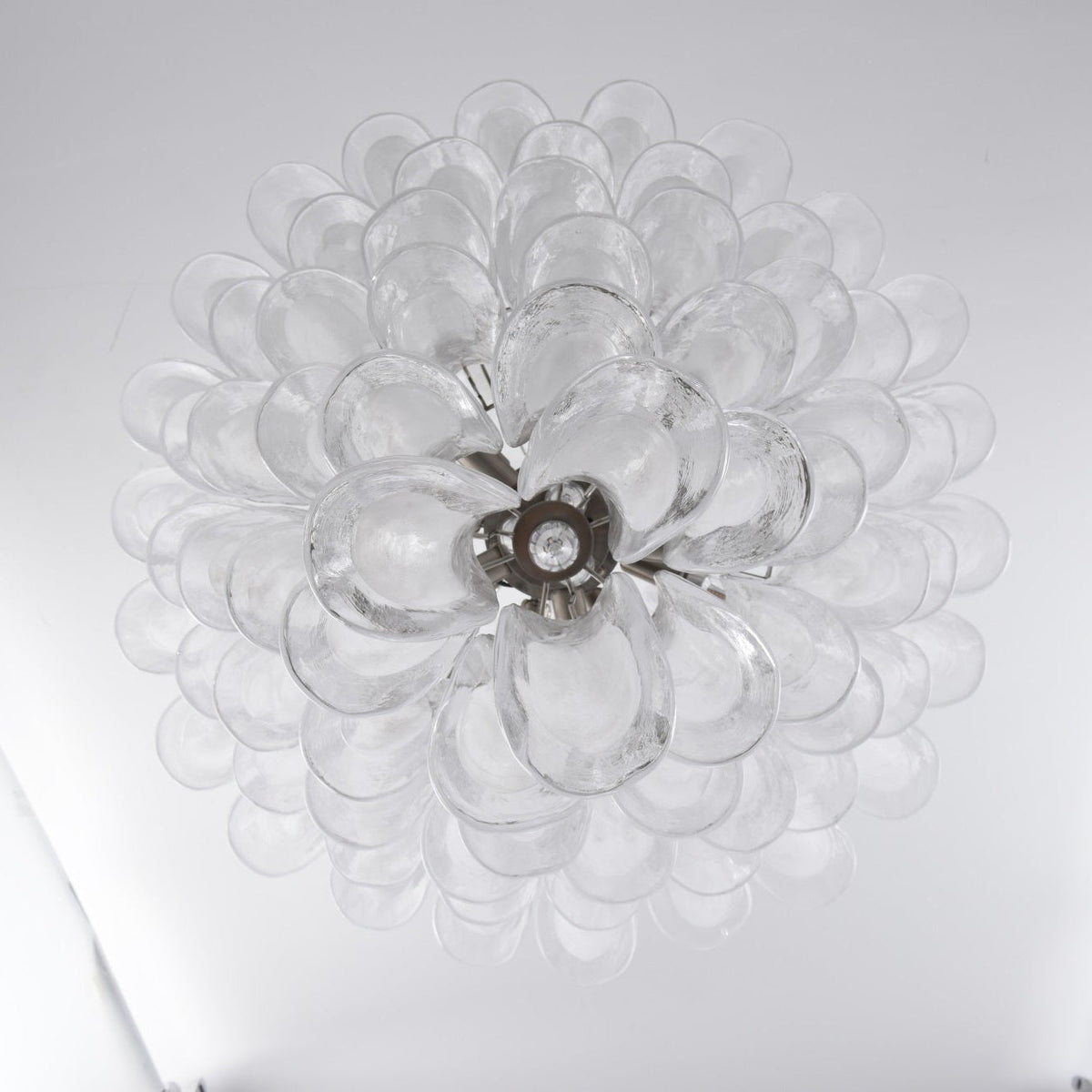 Eirivine Chandelier White Cloud Glass Petals