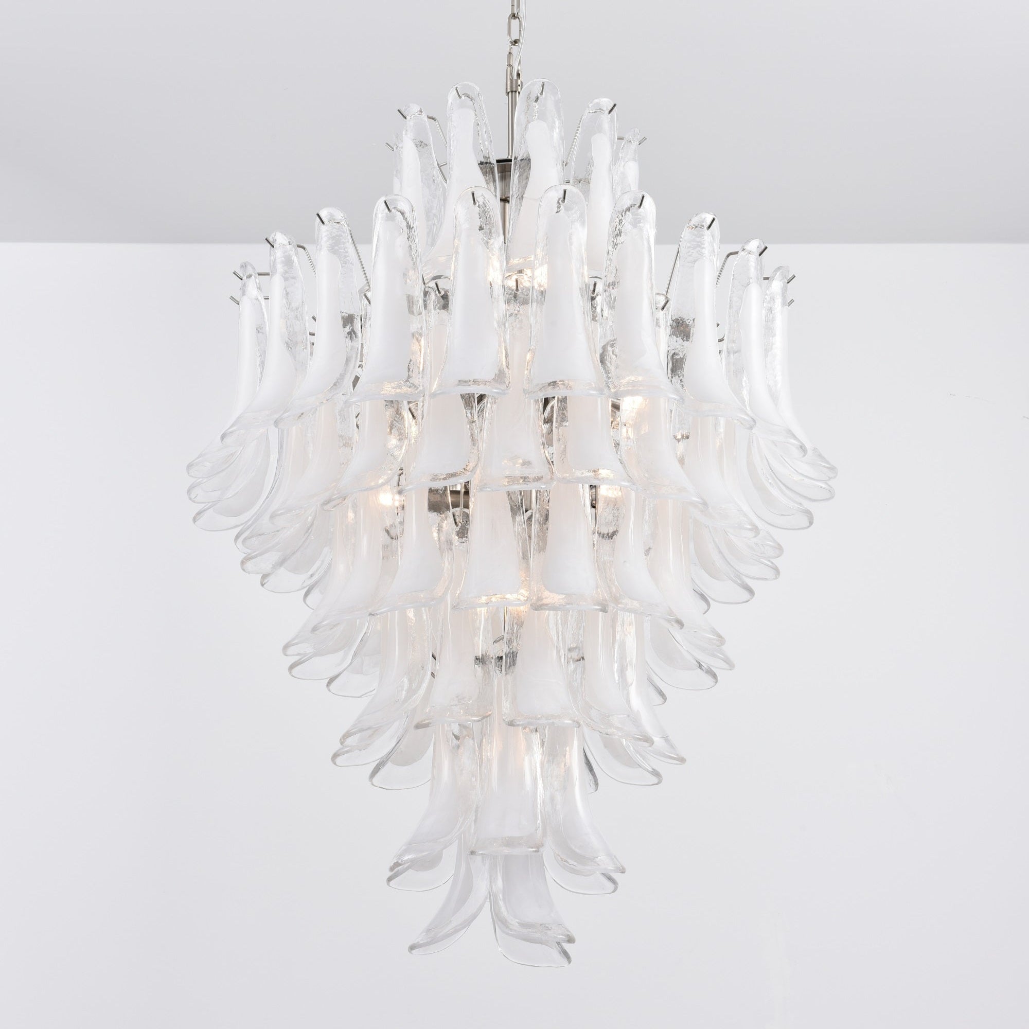 Eirivine Chandelier White Cloud Glass Petals