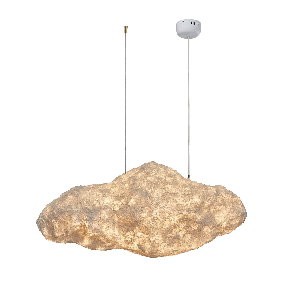 Elliros Textured Paper Pulp Pendant Light