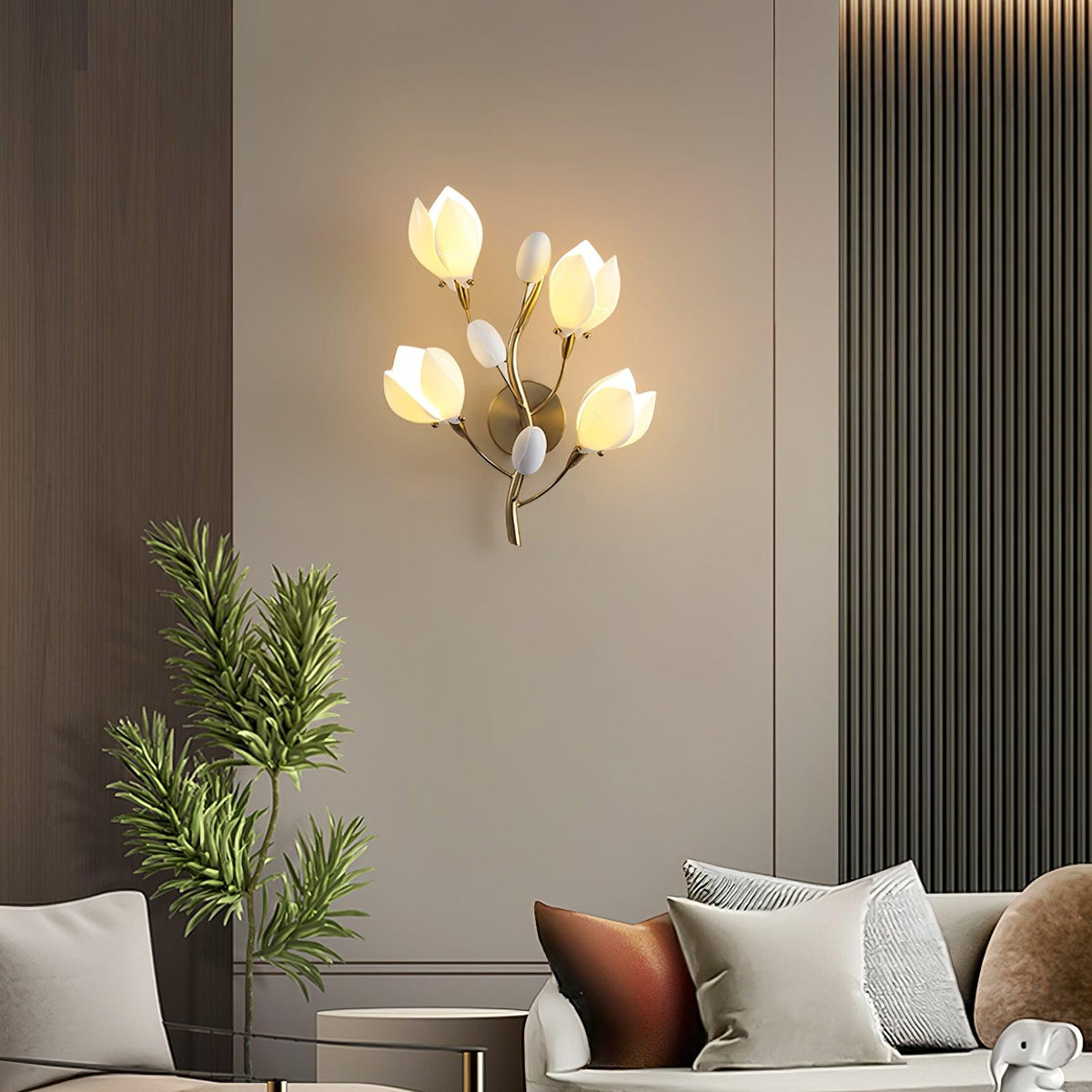 Dirixa Magnolia Elegance Ceramic Wall Lamp