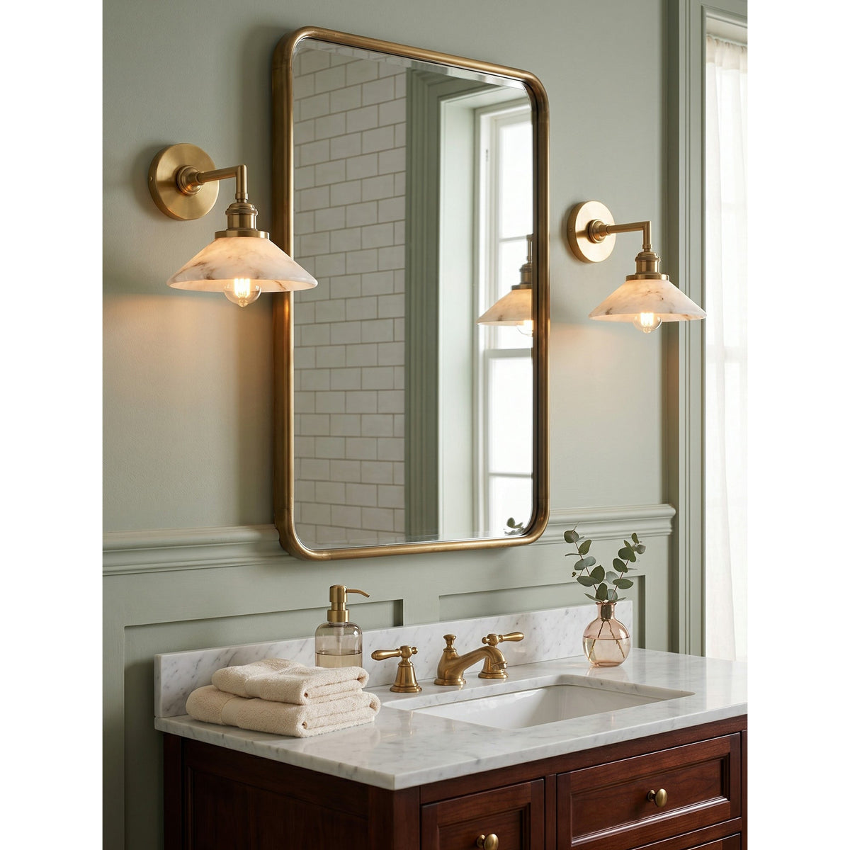 Nivenina Alabaster Wall Sconce