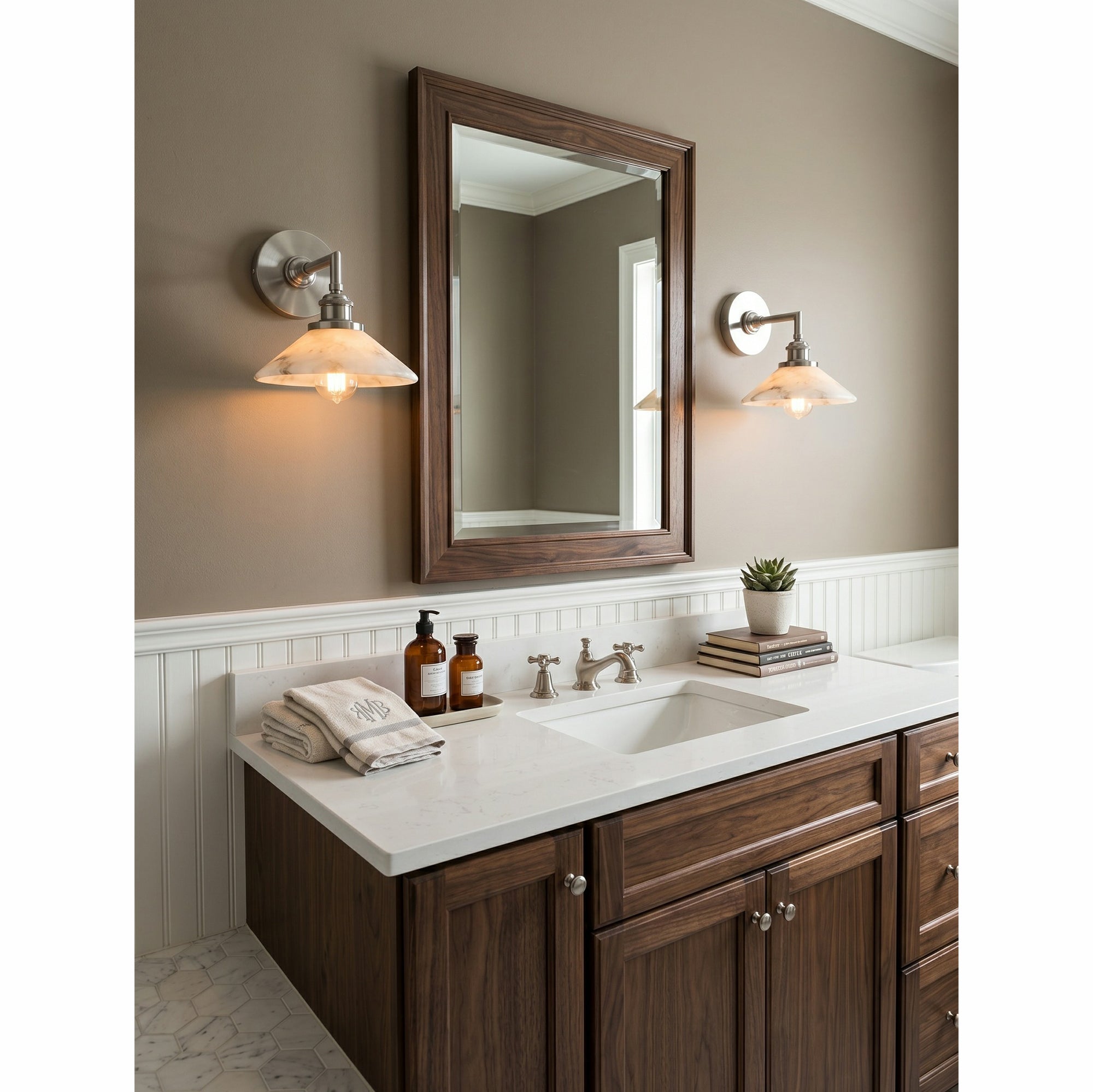 Nivenina Alabaster Wall Sconce