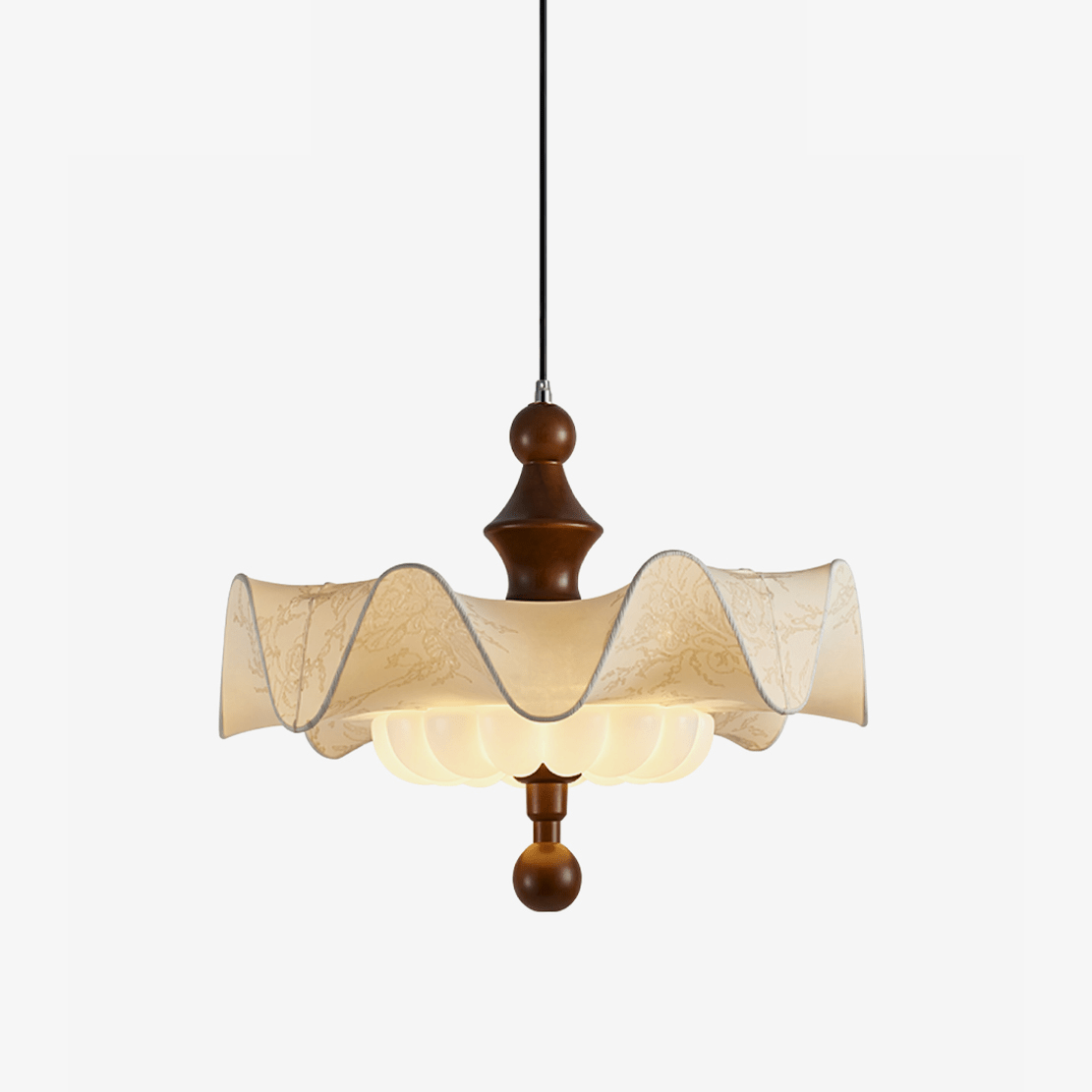 Vivienne Whisper Scalloped Pendant Lamp