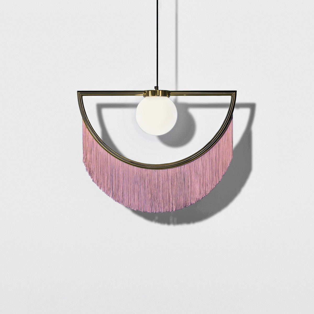 Sirove Pendant Lamp Fabric Fringe Globe Retro Bohemian