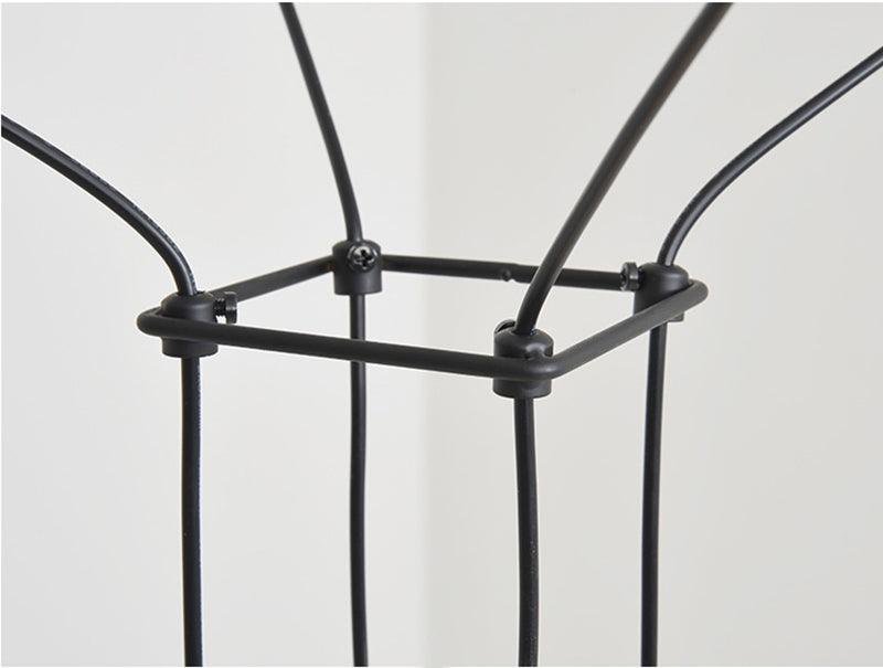 Elaalora Pendant Lamp Geometric Wire Black LED