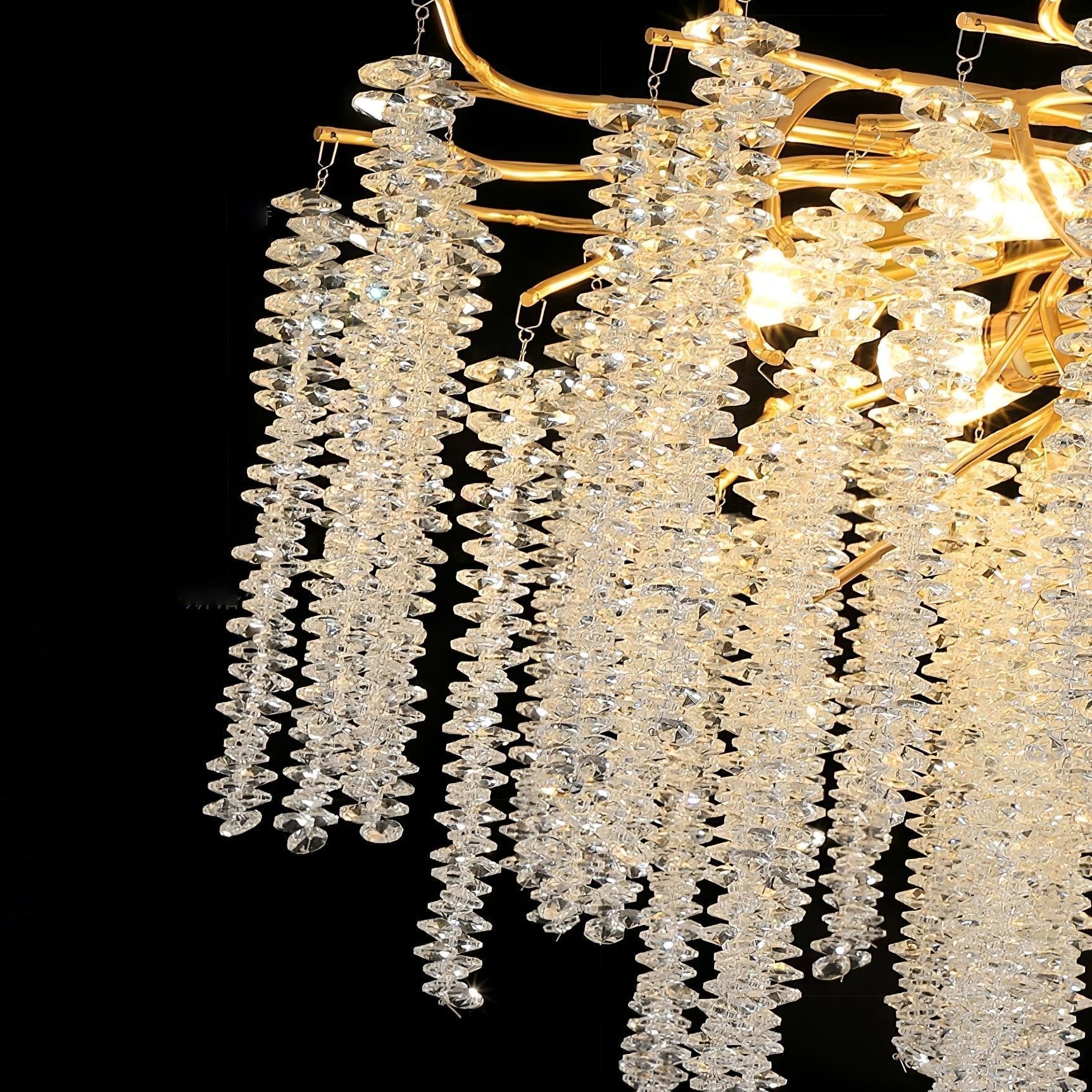 Elyivaine Chandelier Wisteria Flower Crystal