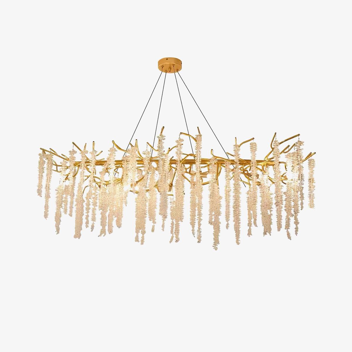 Elyivaine Chandelier Wisteria Flower Crystal
