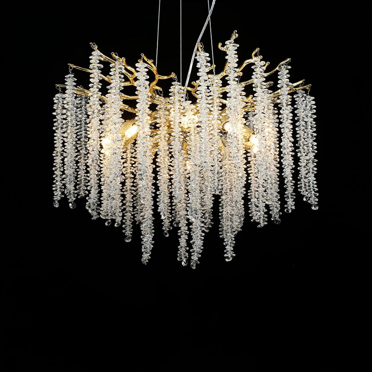 Elyivaine Chandelier Wisteria Flower Crystal