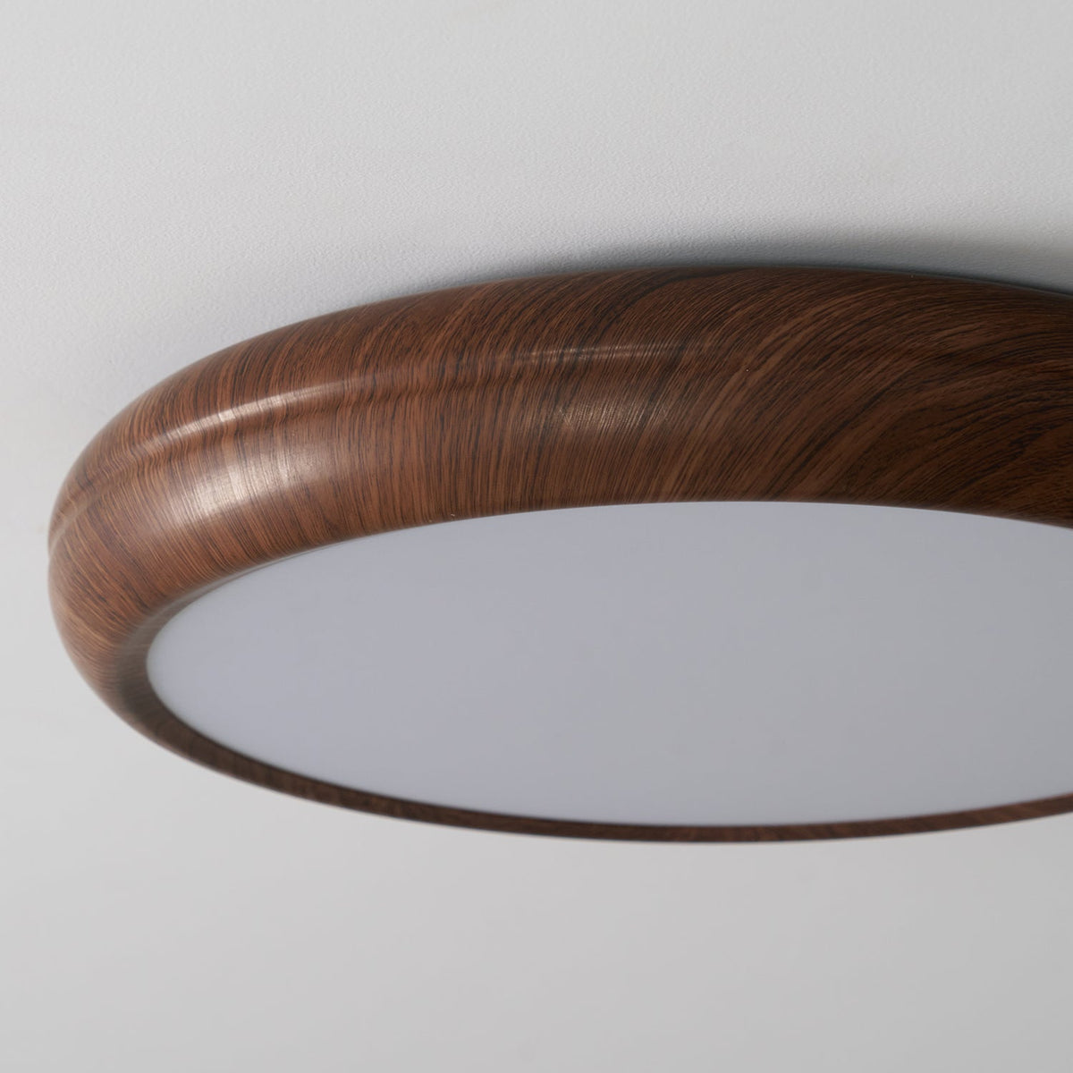 Niralel Ceiling Light Woodgrain Acrylic Round