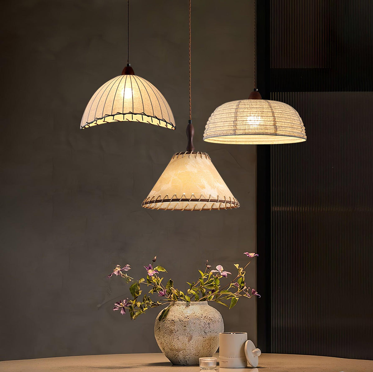 Linoena Modern Fabric Pendant Light