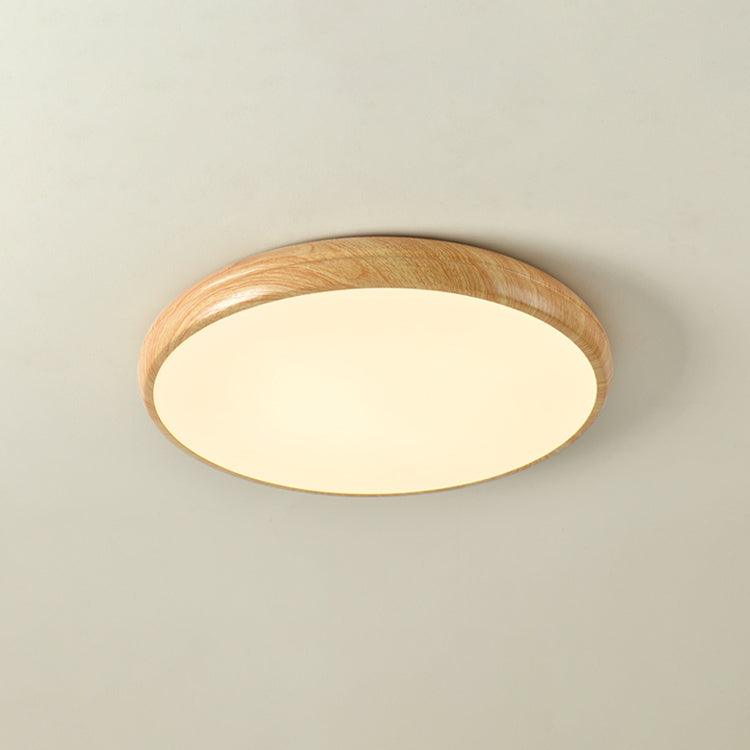 Silas Wood Grain Round Ceiling Light