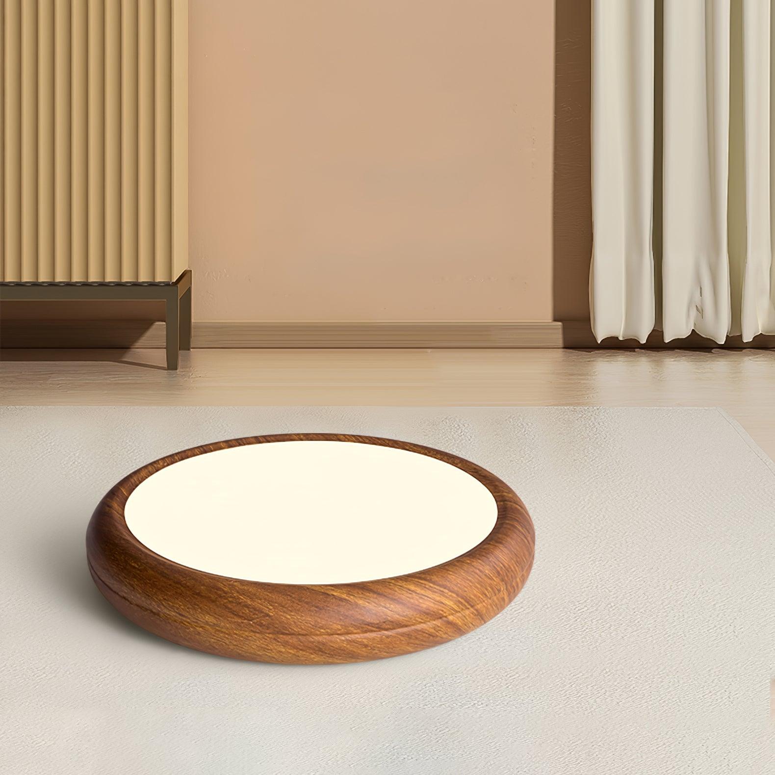 Orbis Wood Wood Grain Round Ceiling Light - Neutral Decor