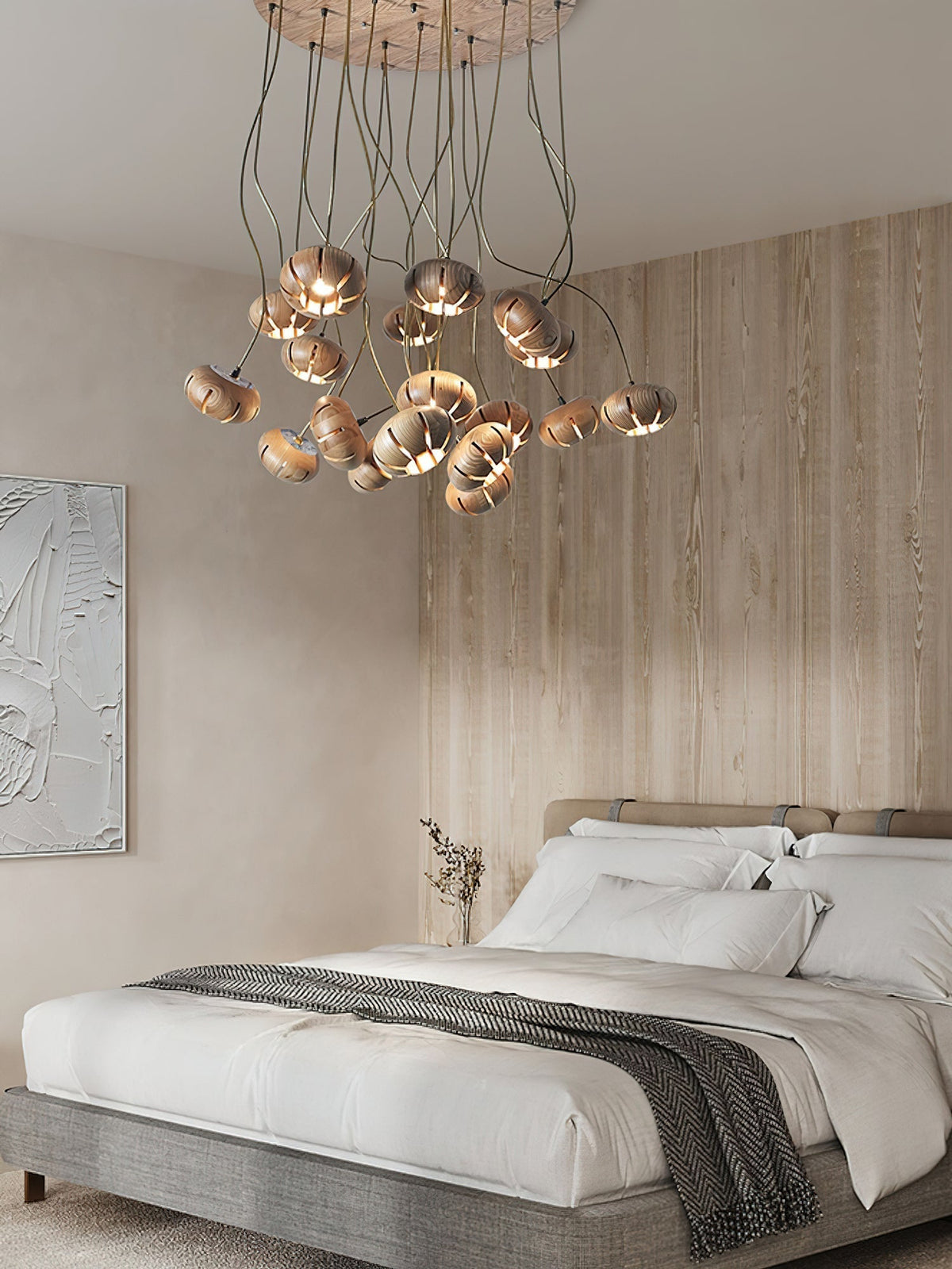 Zasorir Sculptural Marble Cluster Pendant Light