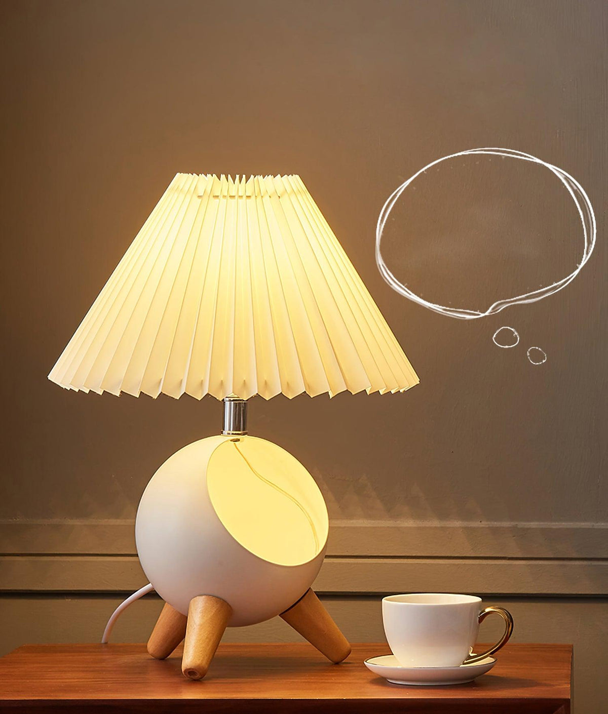 Hazelle Modern Fabric Table Lamp