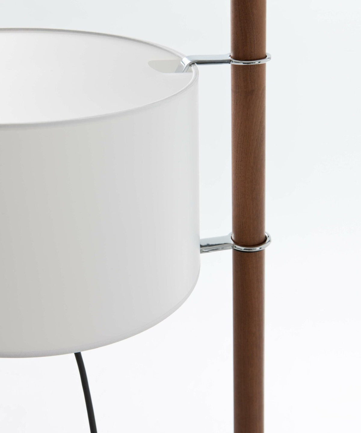 Jex Wood Fabric Floor Lamp