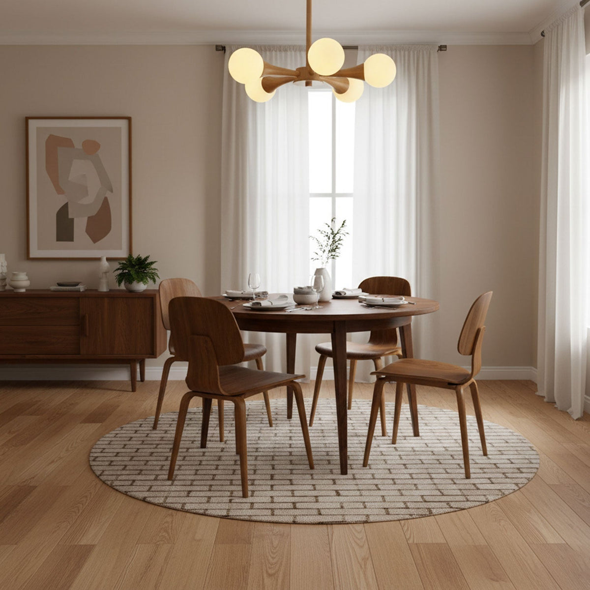 Briarshire Wooden Nera Chandelier