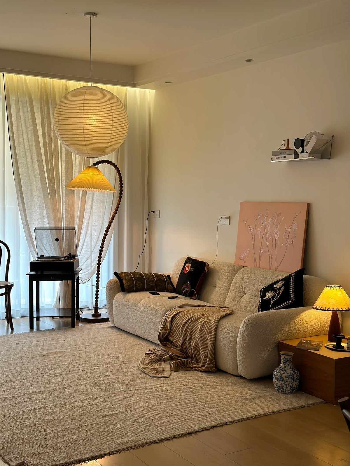 Nadia Modern Wood Floor Lamp
