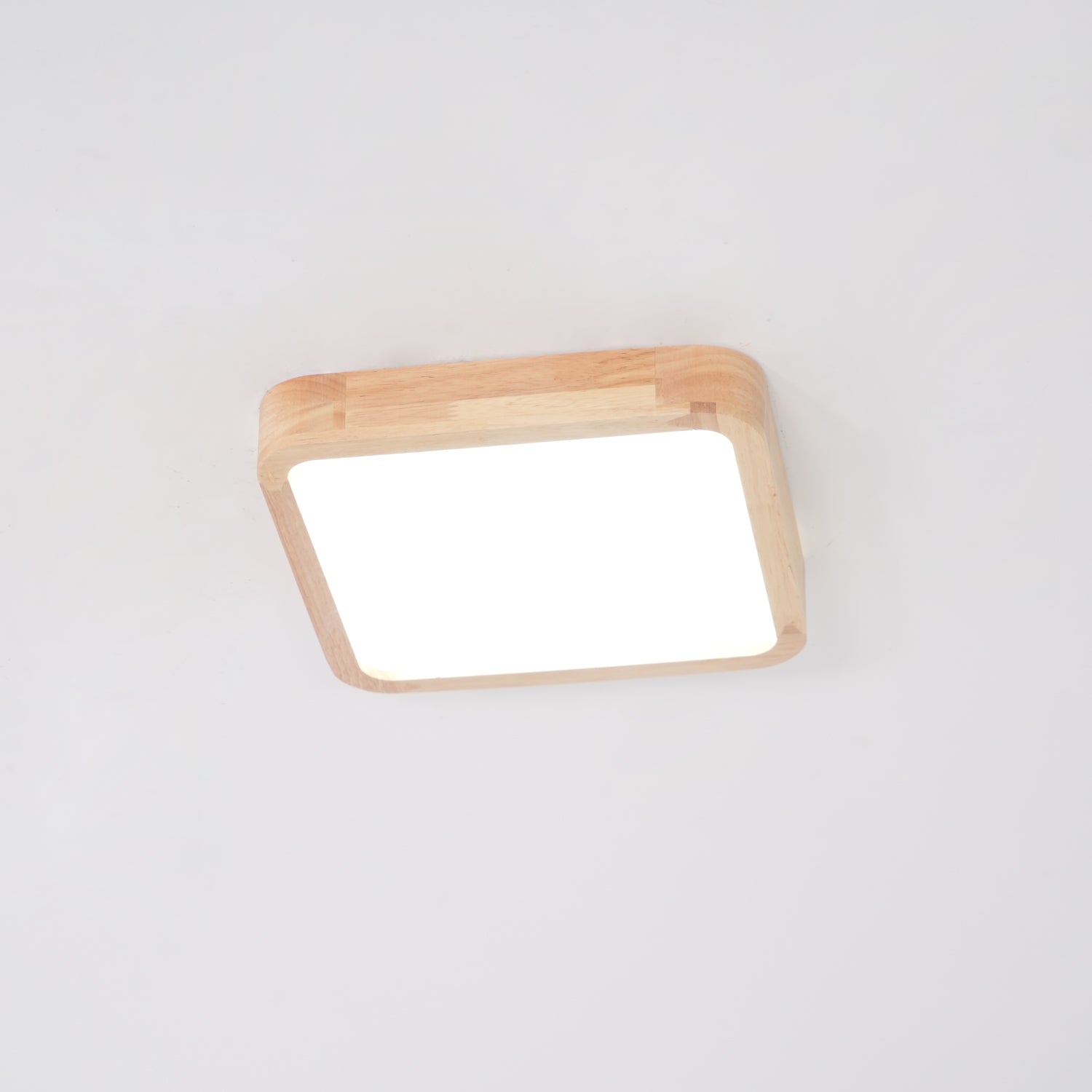 Edenford Wooden Geometric Flush Mount Ceiling Light