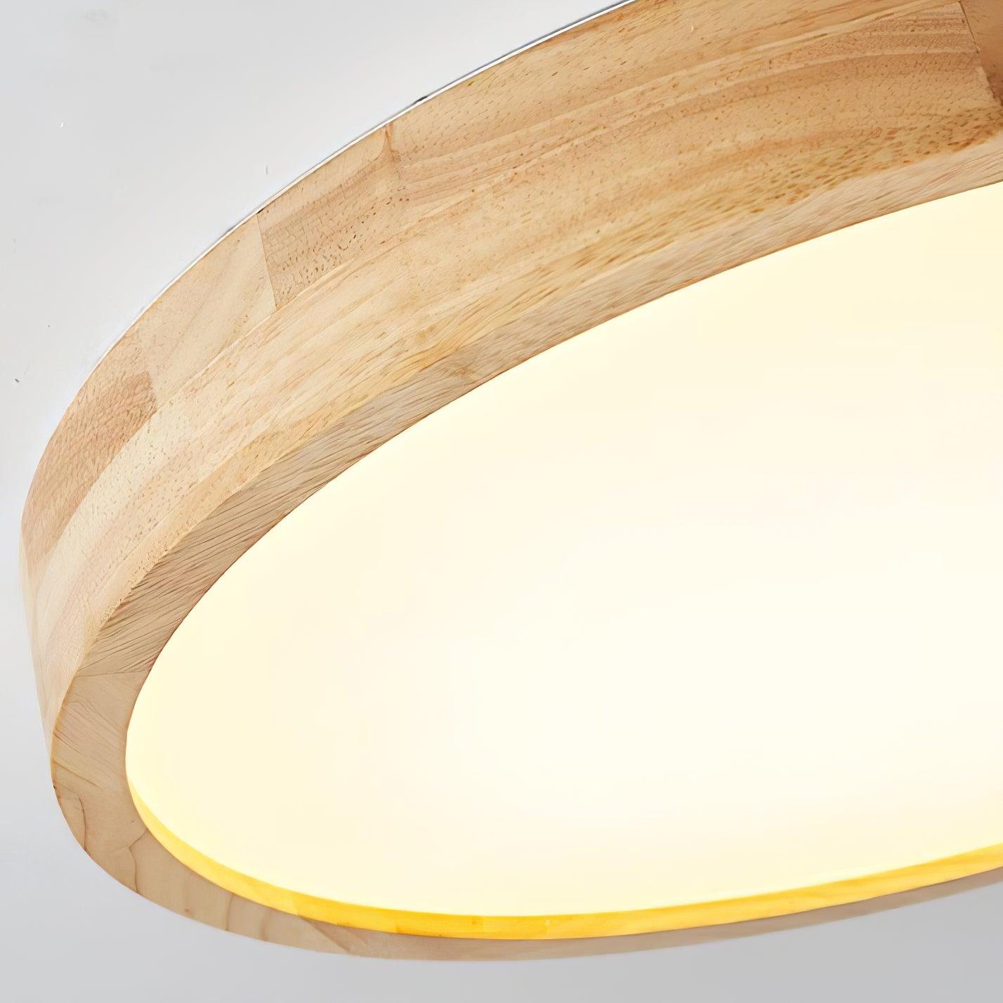 Edenford Wooden Geometric Flush Mount Ceiling Light