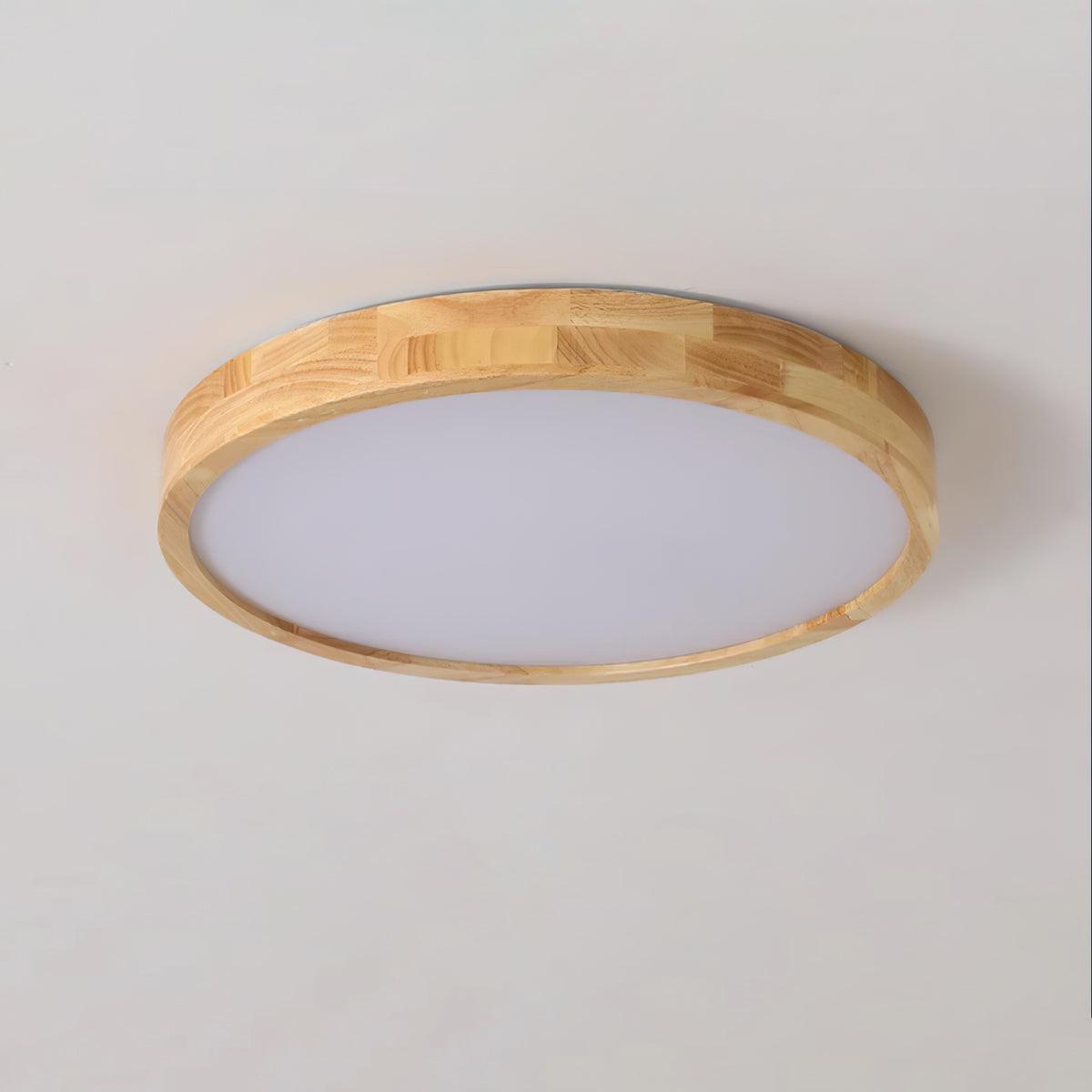 Edenford Wooden Geometric Flush Mount Ceiling Light