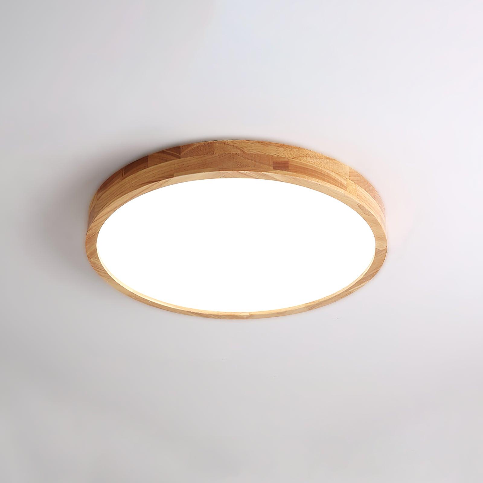 Edenford Wooden Geometric Flush Mount Ceiling Light