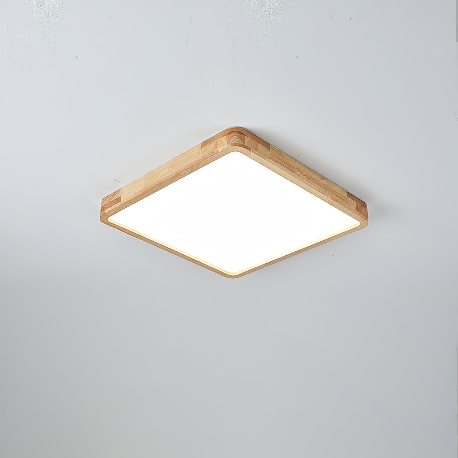 Damian Ceiling Light Wooden Geometric LED