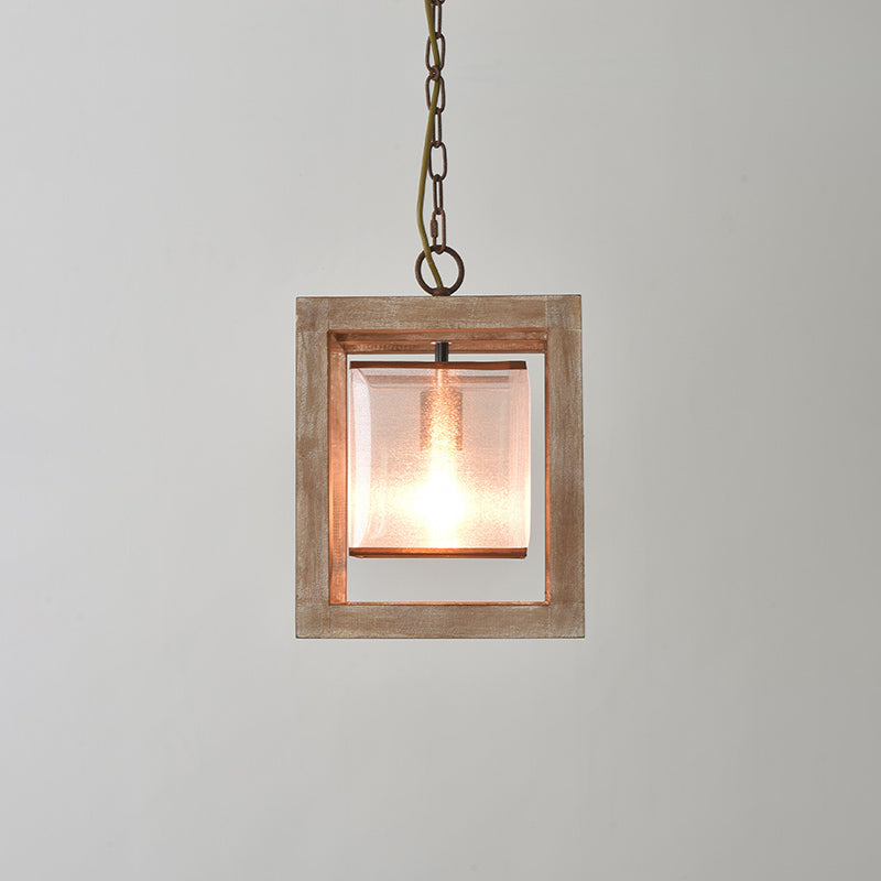 Sylaette Wooden Globe Pendant Lamp
