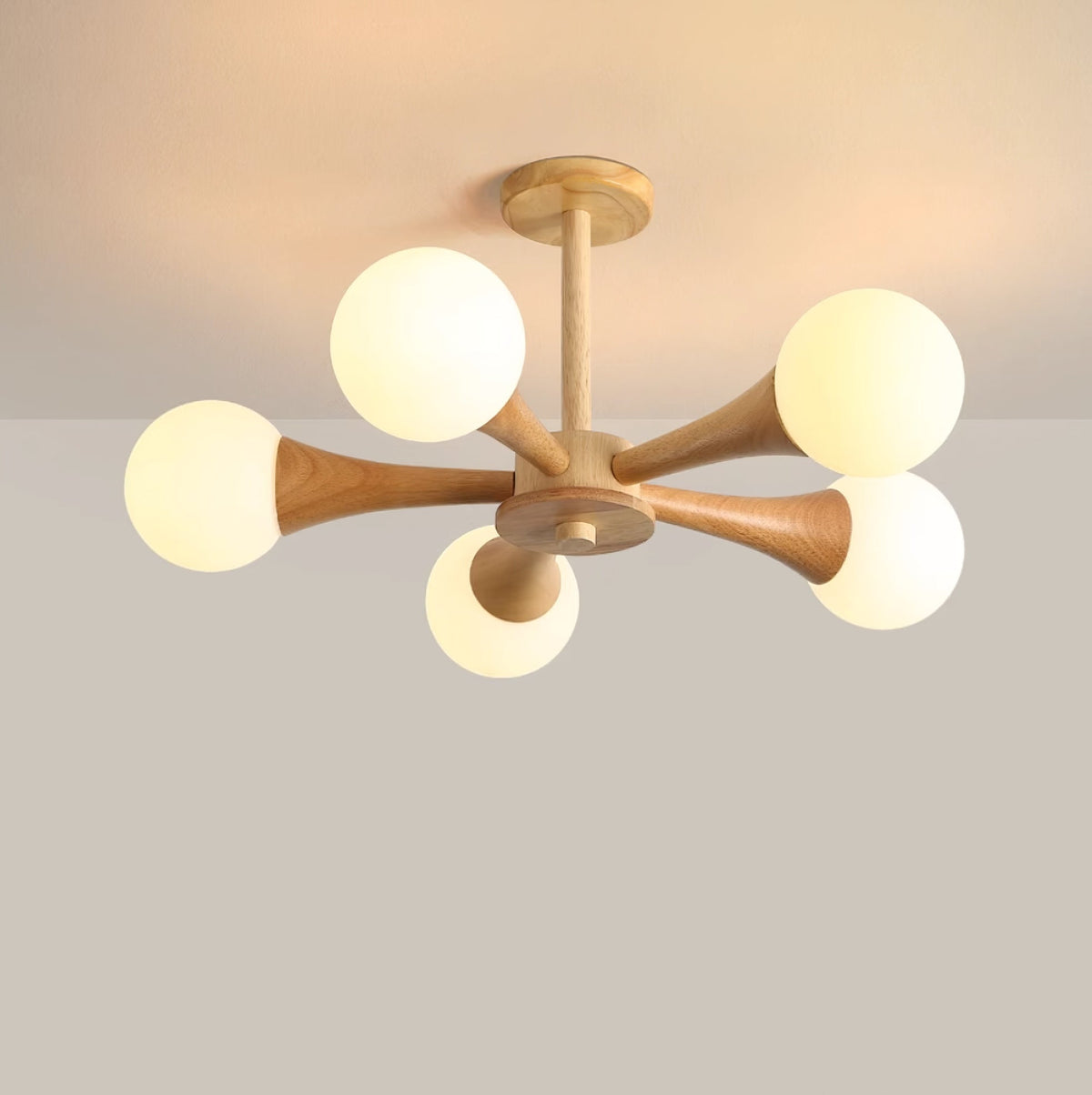 Briarshire Wooden Nera Chandelier