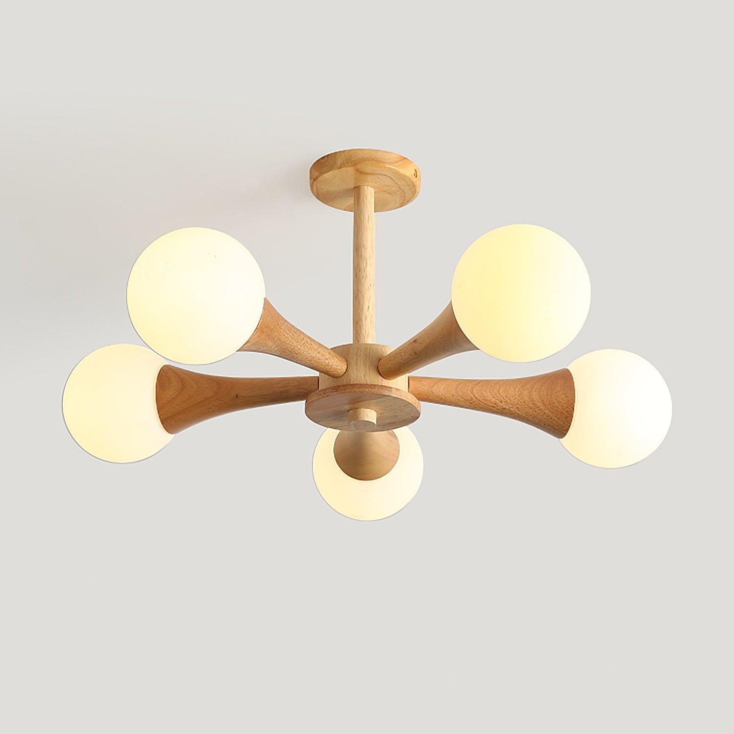 Briarshire Wooden Nera Chandelier
