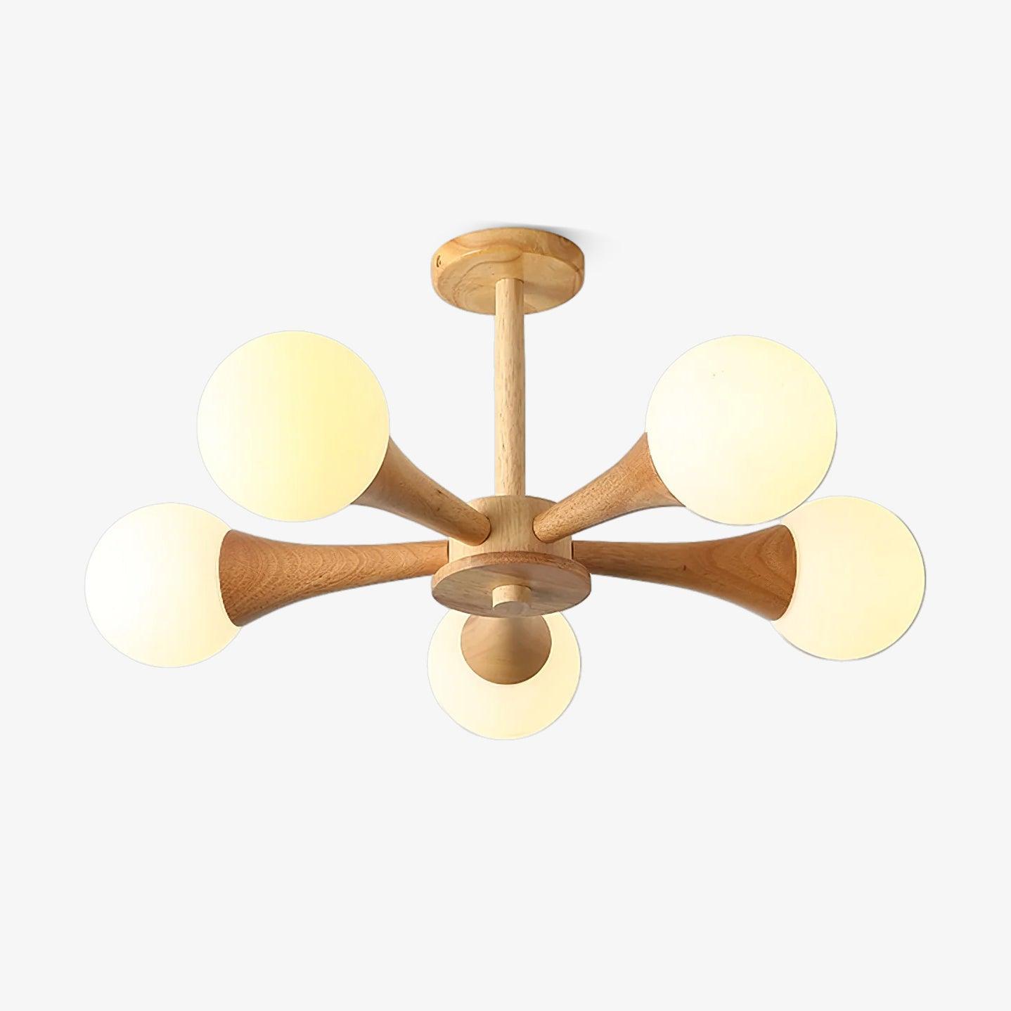 Briarshire Wooden Nera Chandelier