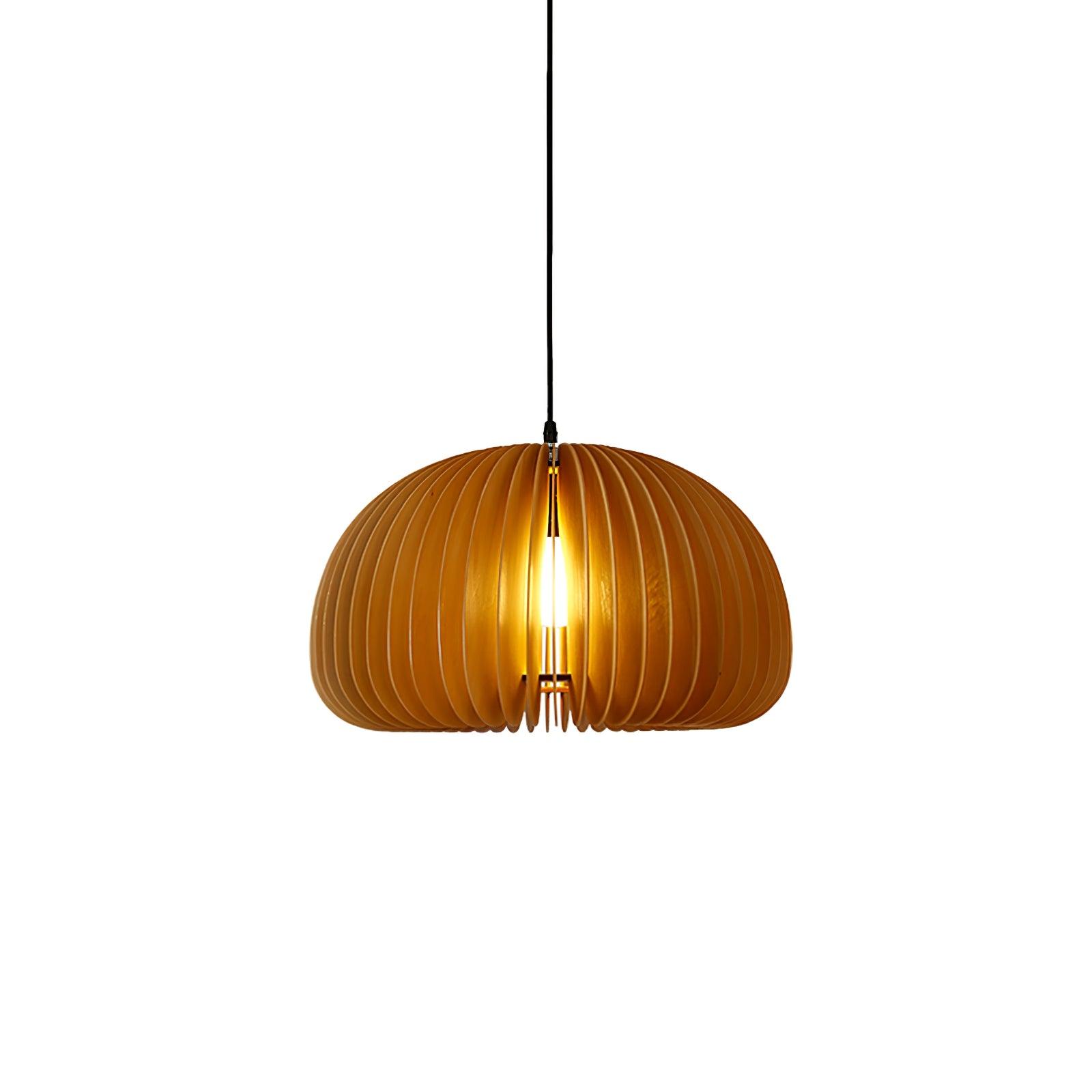 Jior Elegance Unique Orb Wooden Pendant Lamp