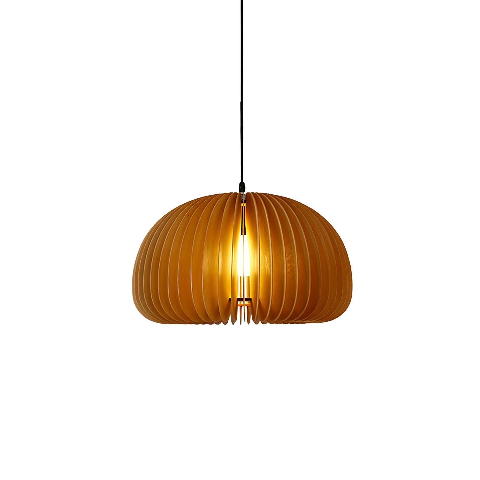 Jior Elegance Unique Orb Wooden Pendant Lamp