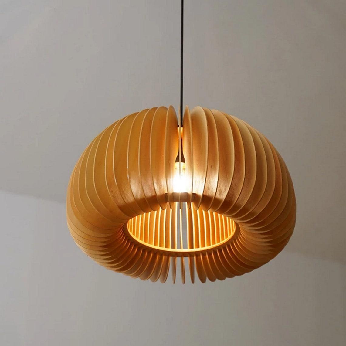 Enoris Wood Retro Pendant Lights