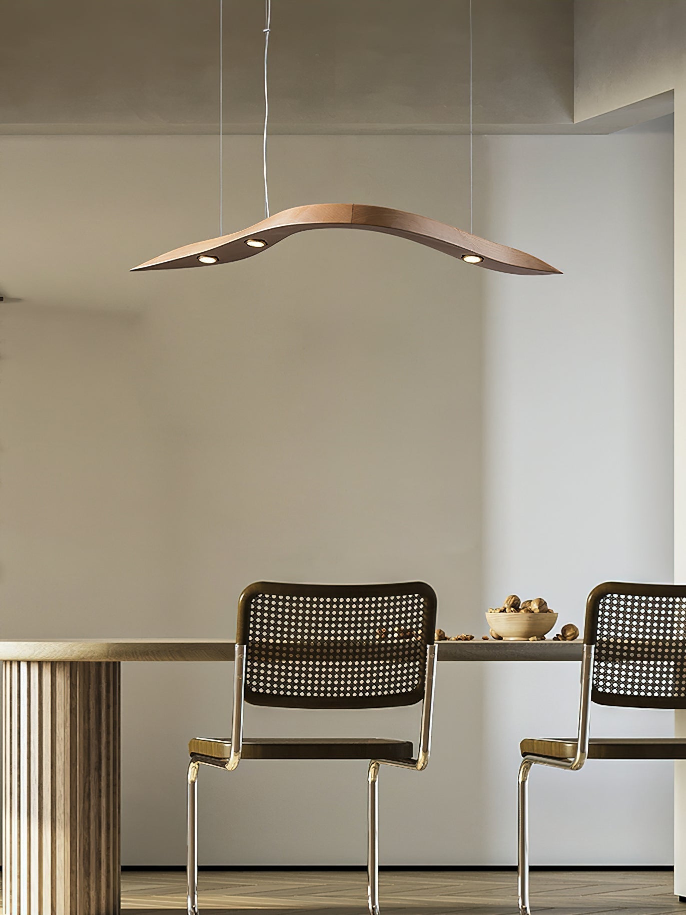Queral Flow Minimalist Wood Pendant Lamp