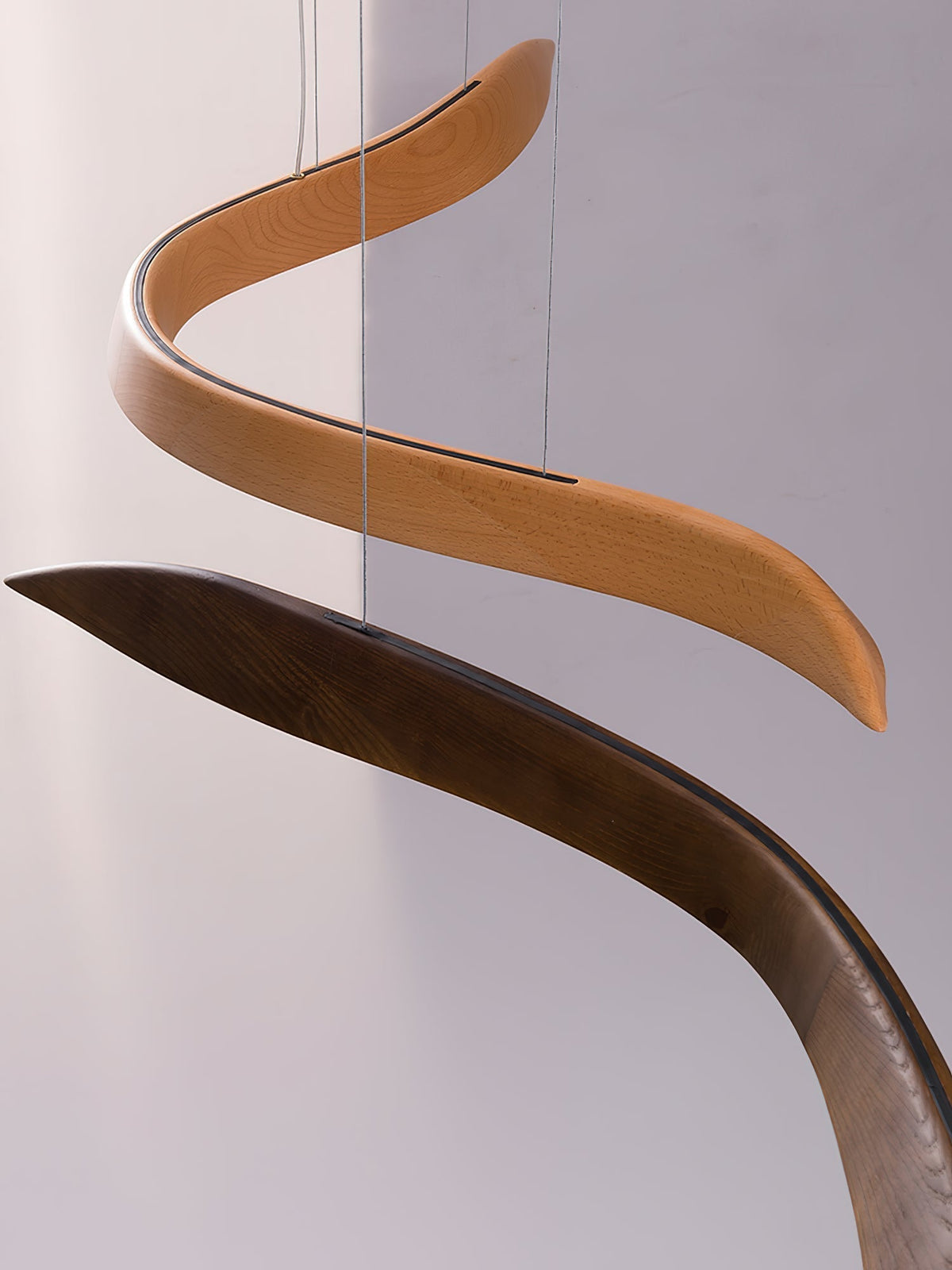 Queral Flow Minimalist Wood Pendant Lamp