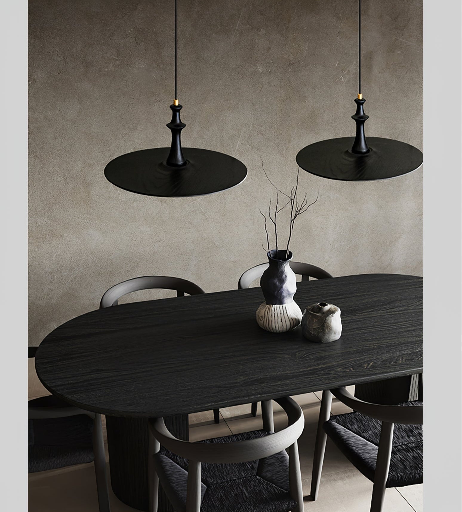 Spindle Wooden Spin Pendant Light