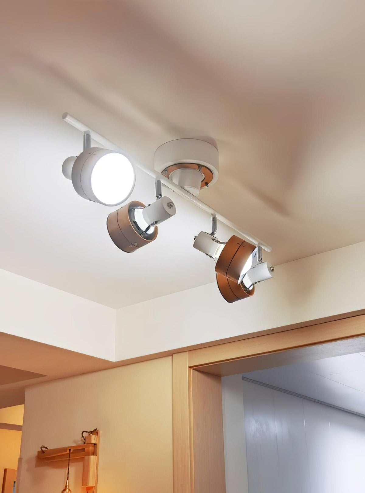 Elsorila Elegance Adjustable Spot Wooden Ceiling Lamp