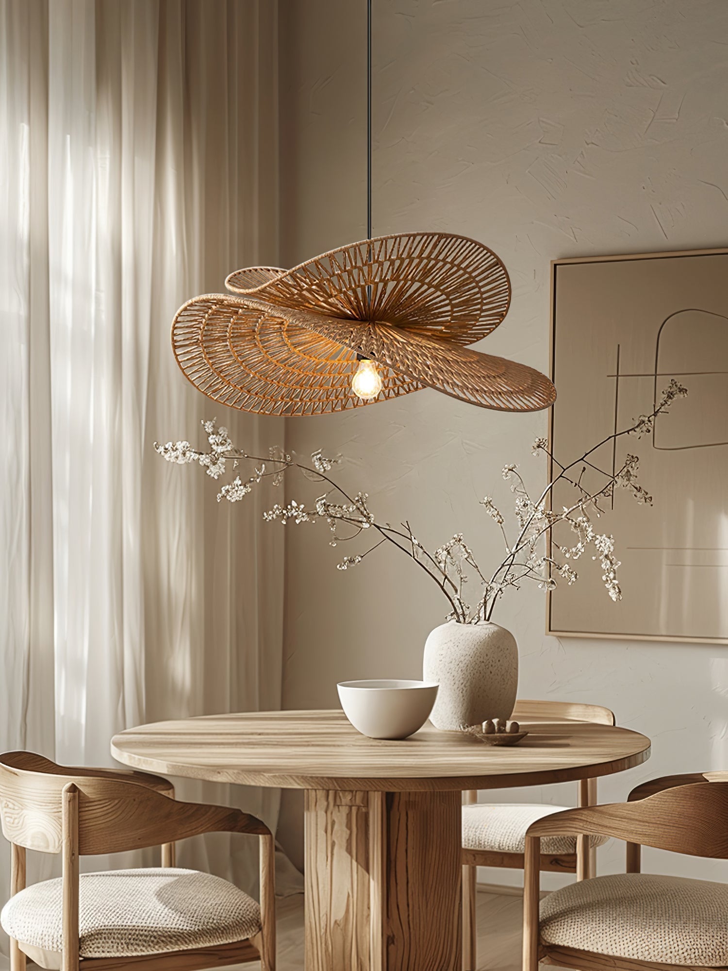Canaielle Hemp Rope Traditional Pendant Light