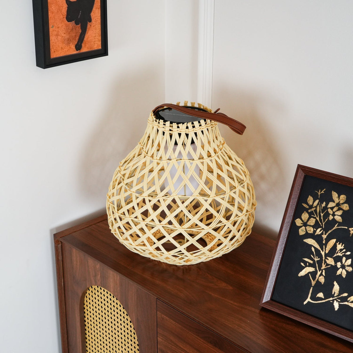 Isenor Woven Sphere Lantern Outdoor Lamp