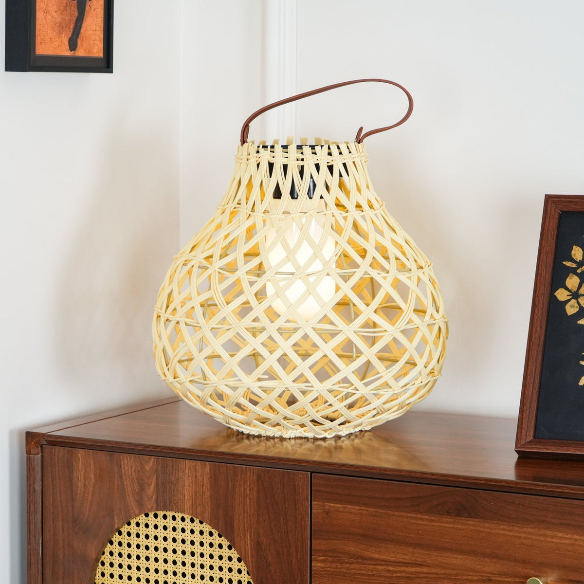 Isenor Woven Sphere Lantern Outdoor Lamp