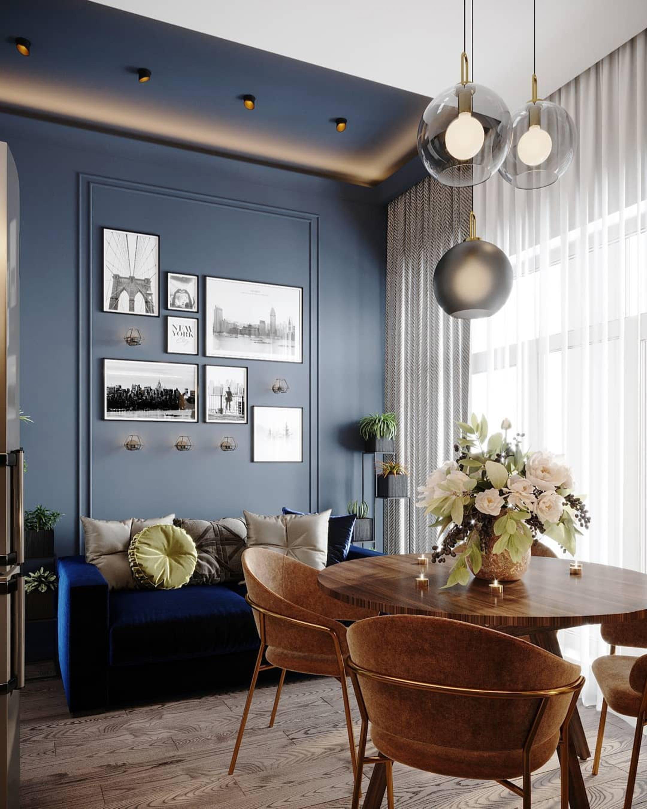 Sevelo Pendant Lamp Frosted Glass Swag Adjustable