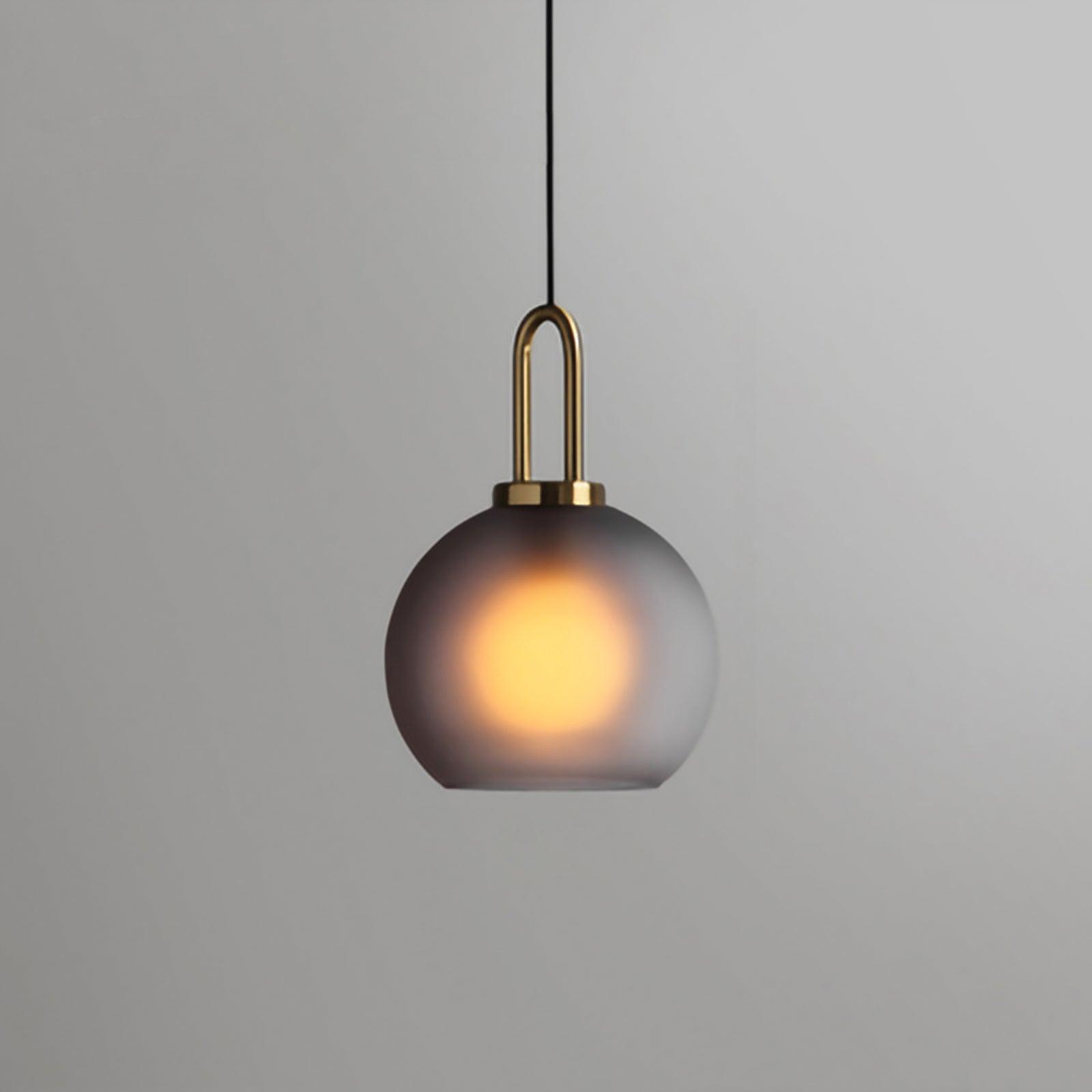 Sevelo Pendant Lamp Frosted Glass Swag Adjustable