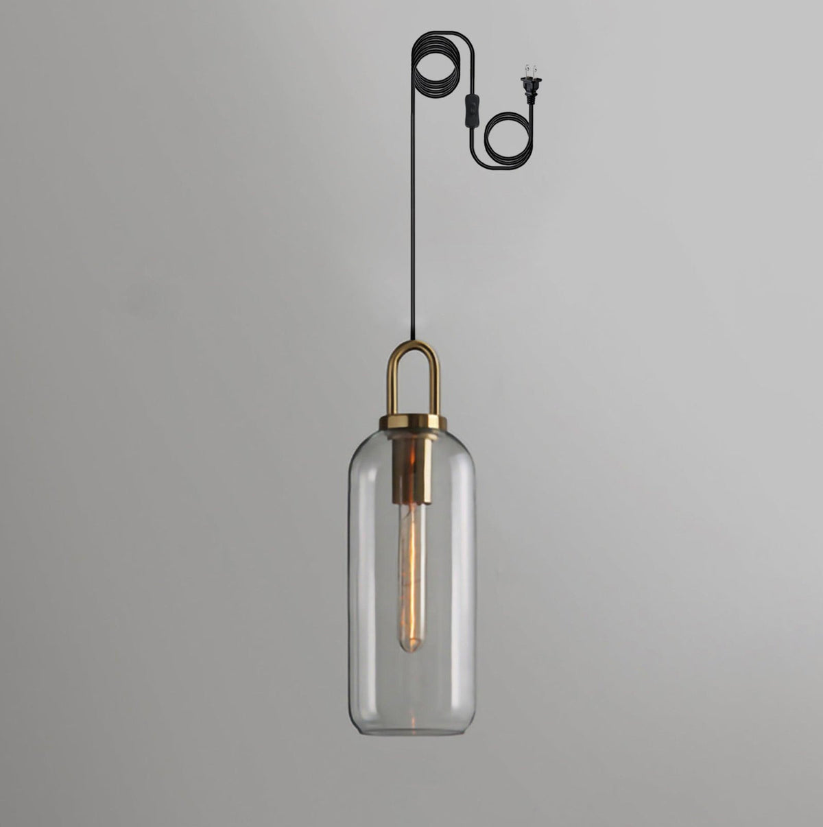 Sevelo Pendant Lamp Frosted Glass Swag Adjustable
