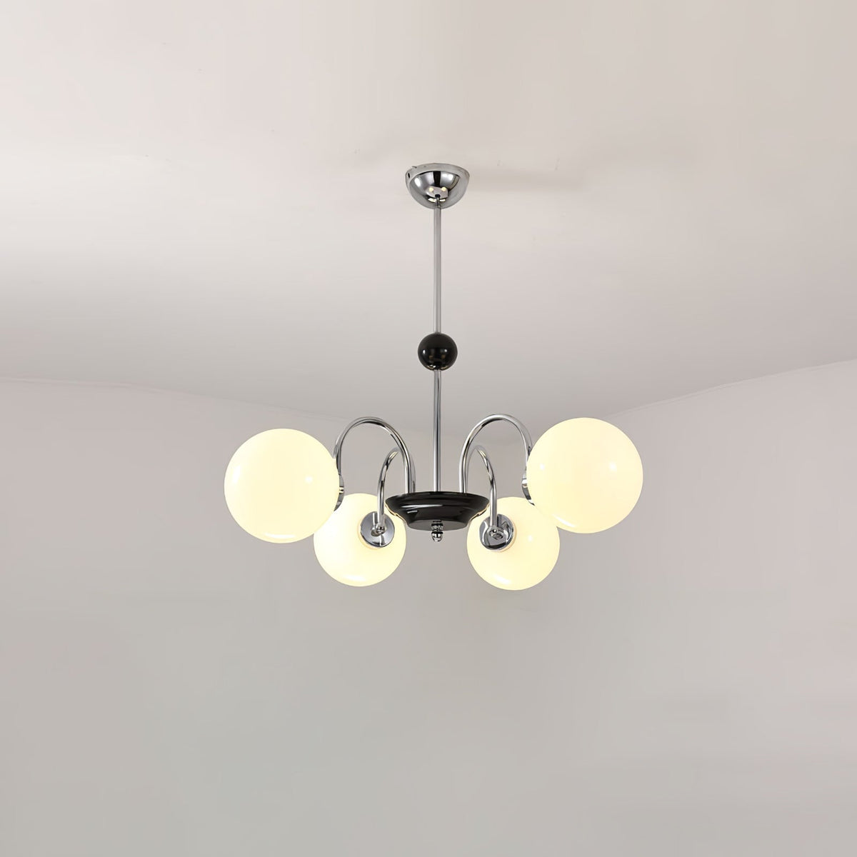 Halion Chandelier Rod Frame and White