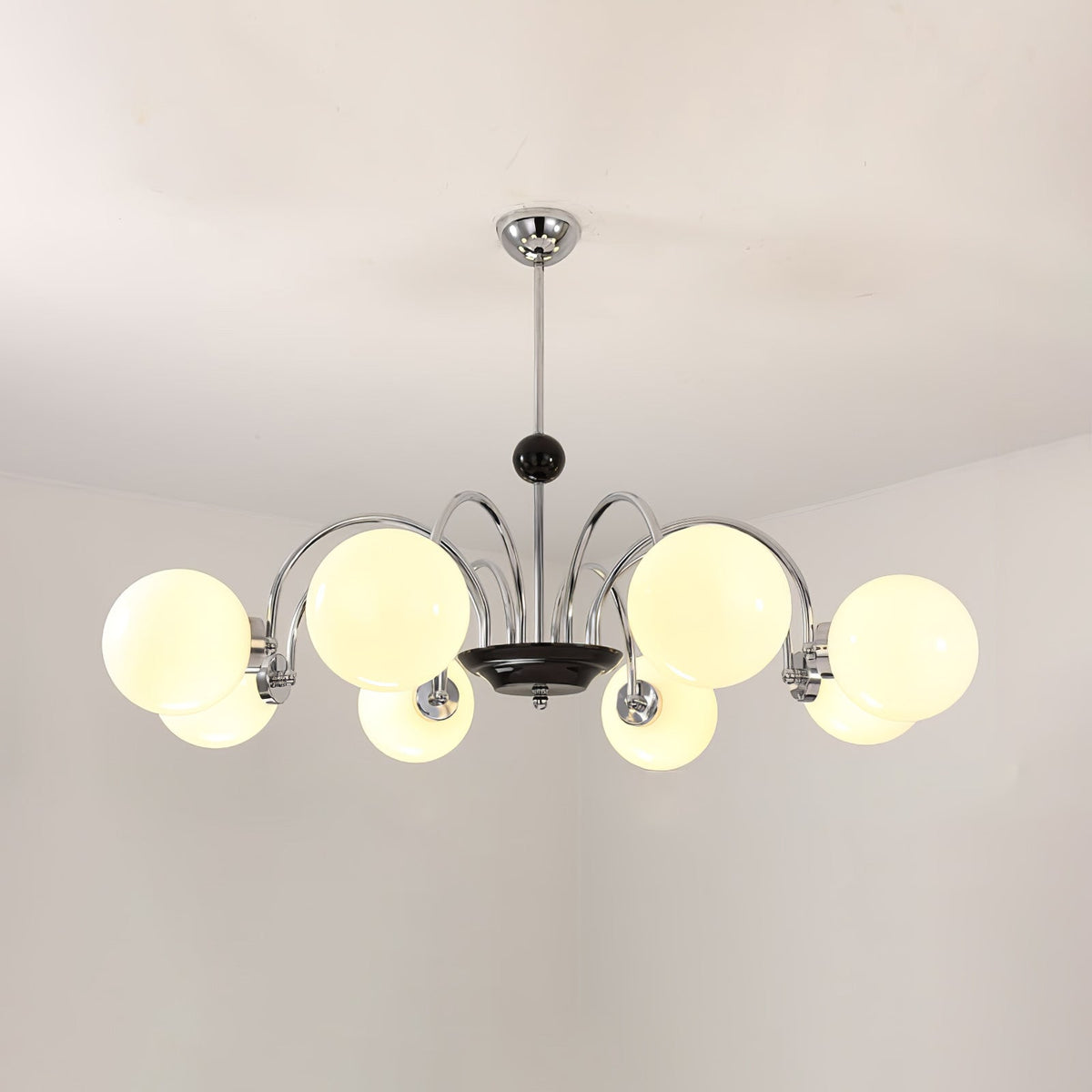 Halion Chandelier Rod Frame and White
