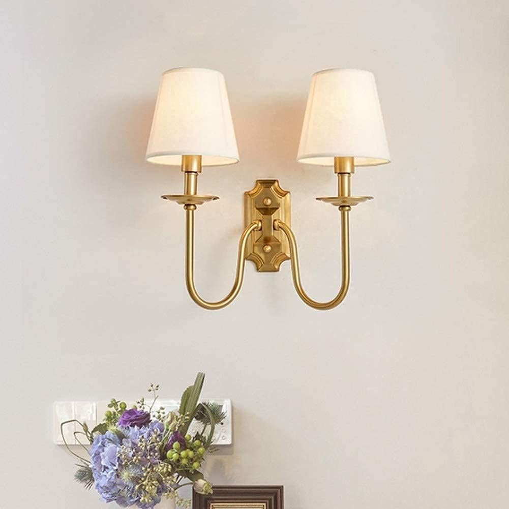 Felix Vintage Double Fabric Shades Wall Lamp